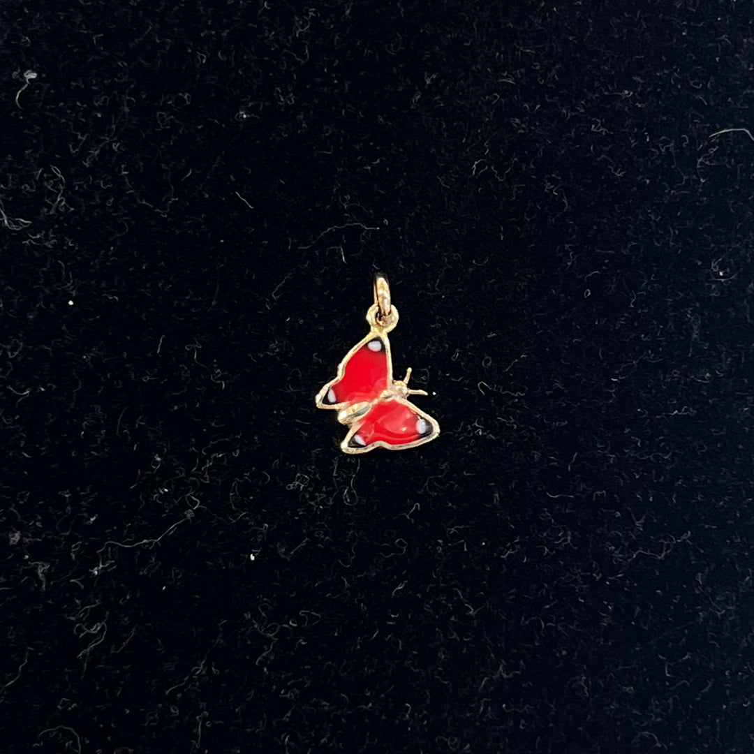 Mini Red Butterfly Charm 🦋