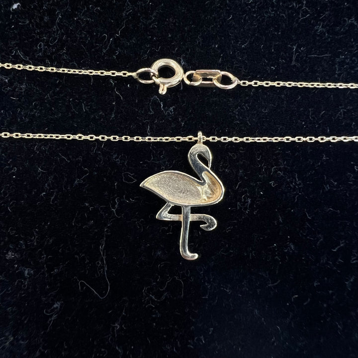 Aqua Flamingo Necklace 🦩