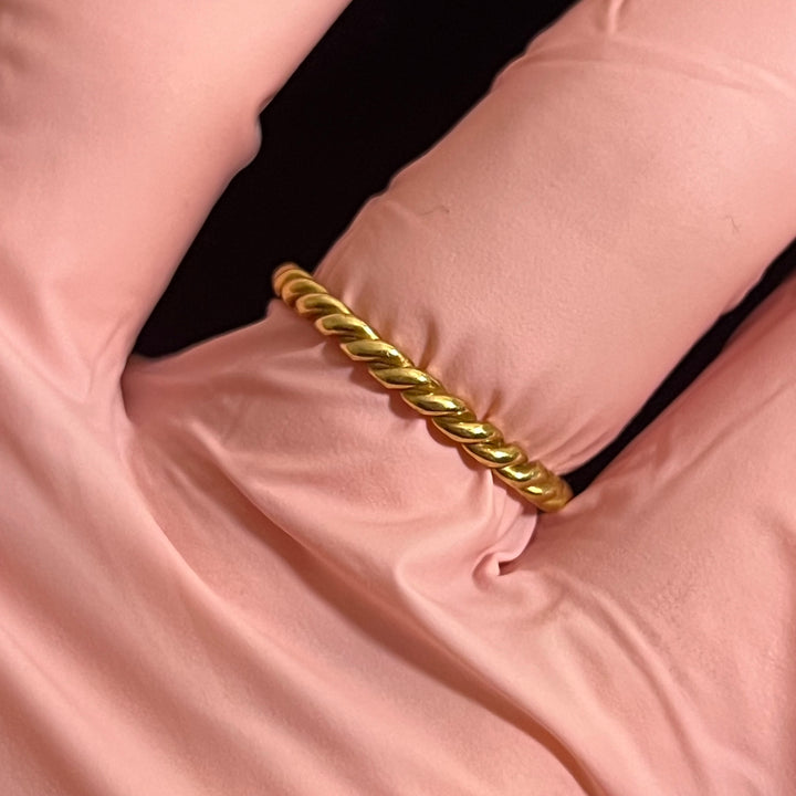 18k Rope Stacking Ring