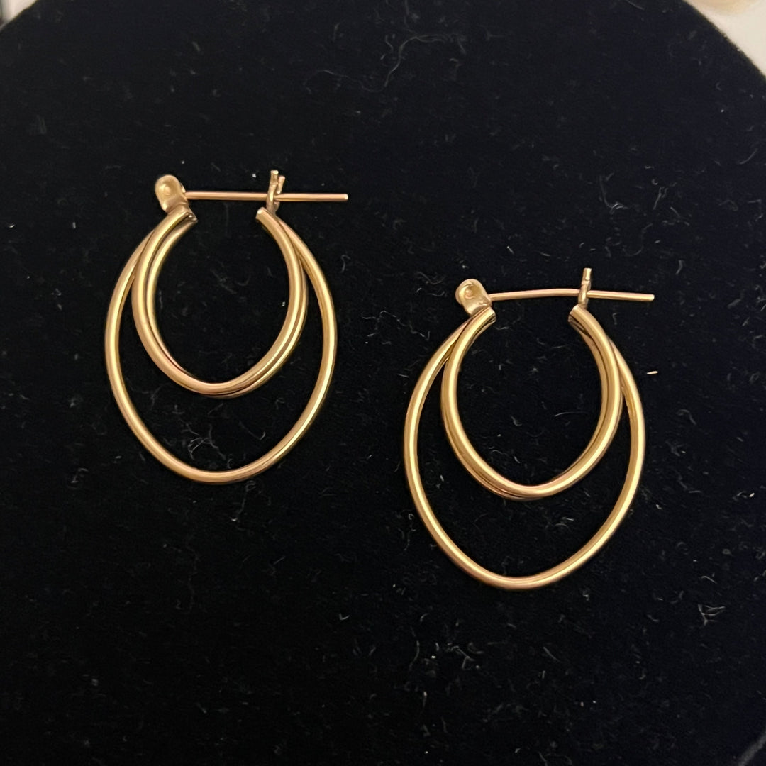 Triple Oval Hoops