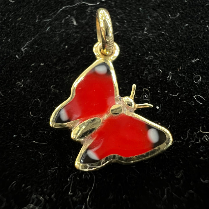 Mini Red Butterfly Charm 🦋