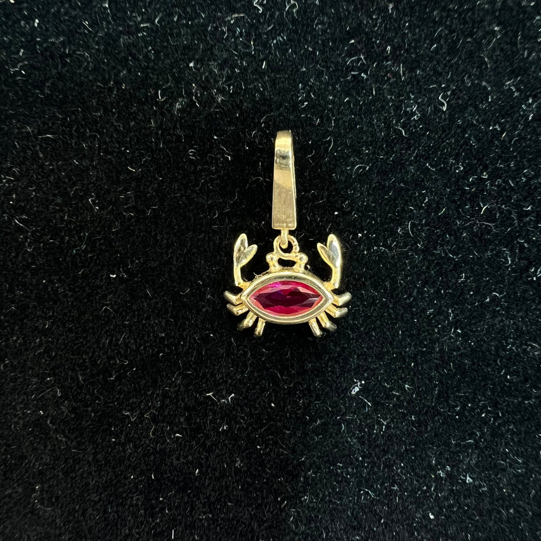 Mini Red Crab Charm