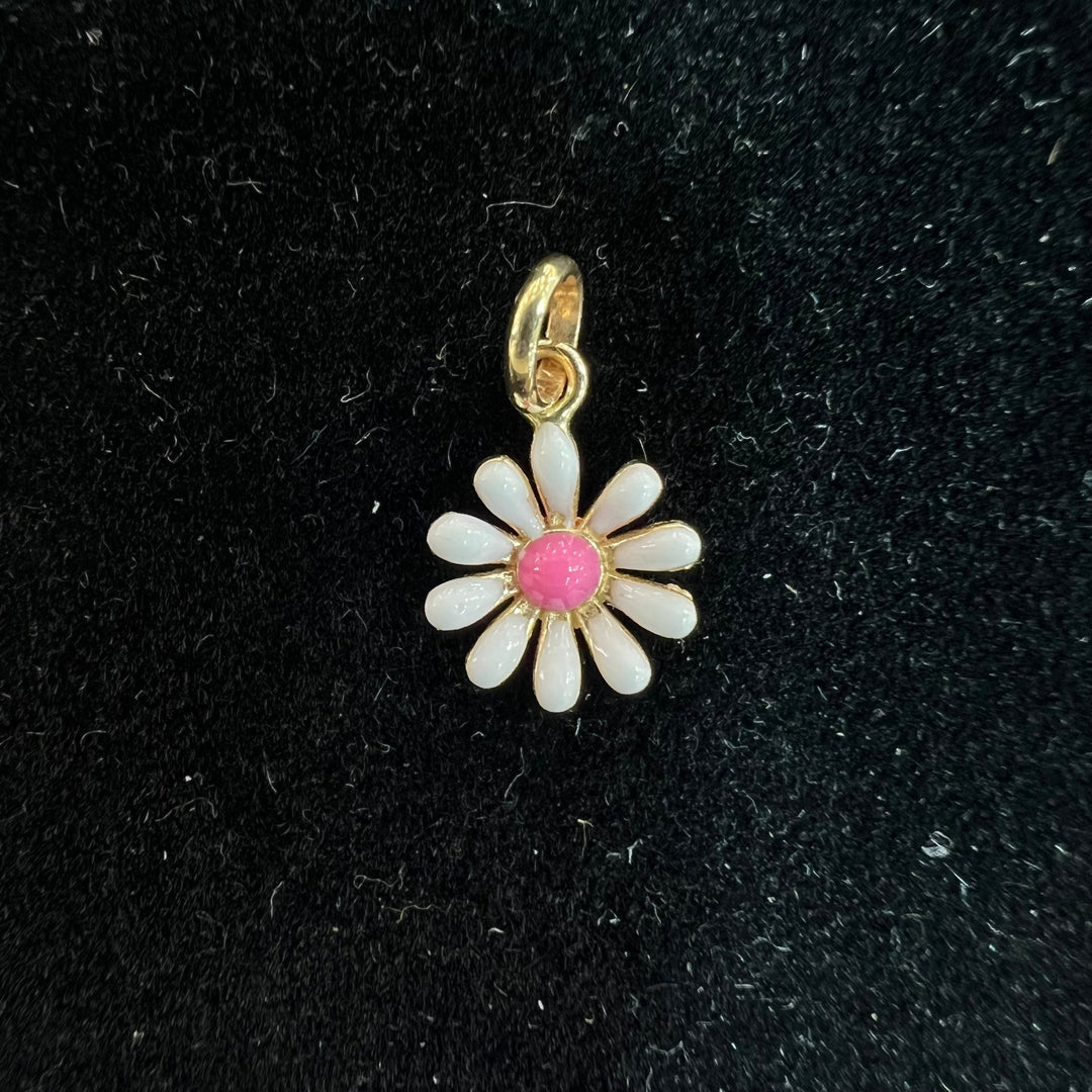 Mini White Flower Charm