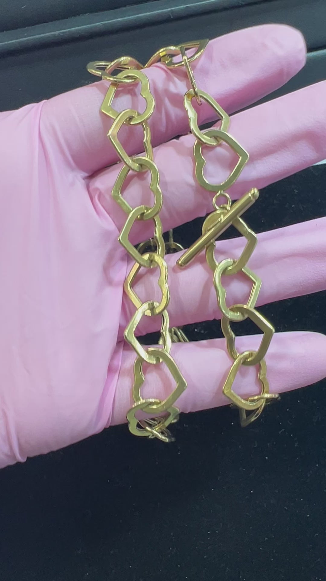 Heart Link Toggle Necklace