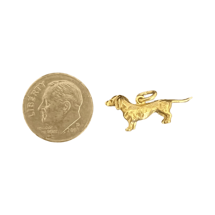 Vintage Solid Dog Charm - Michelle the Jeweler