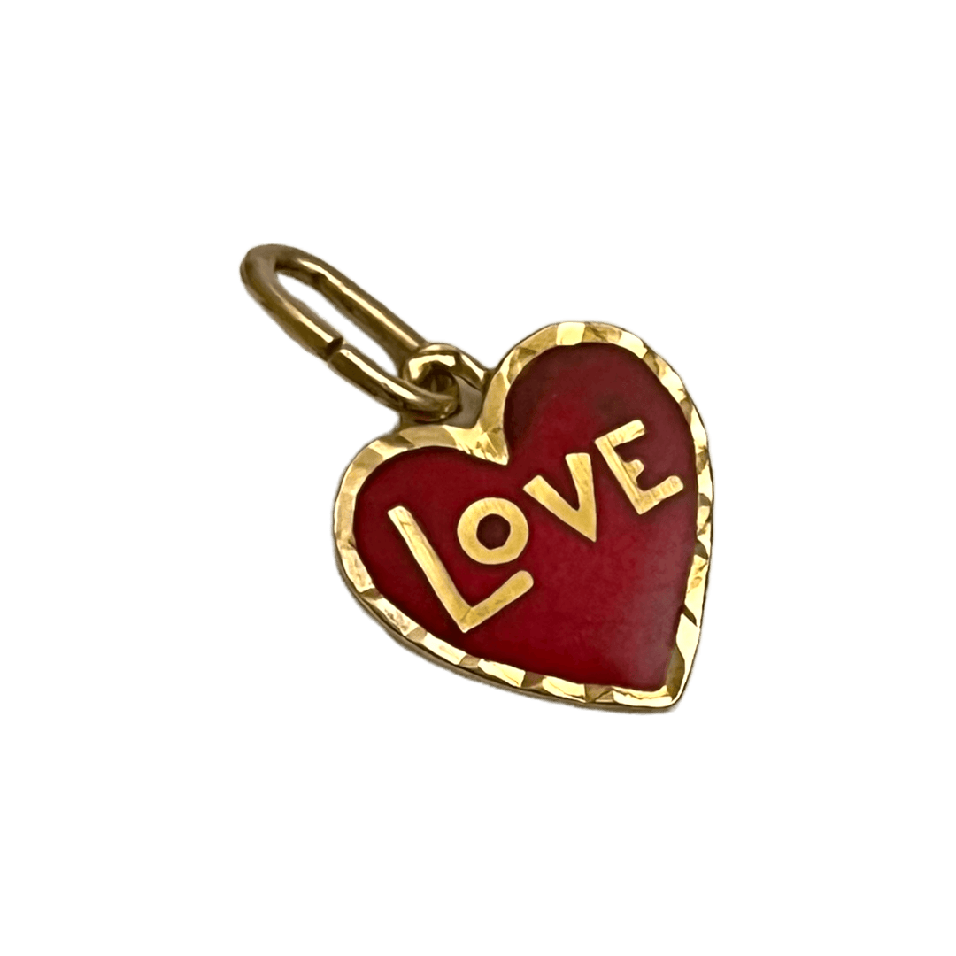 Enamel Heart Love Charm - Michelle the Jeweler