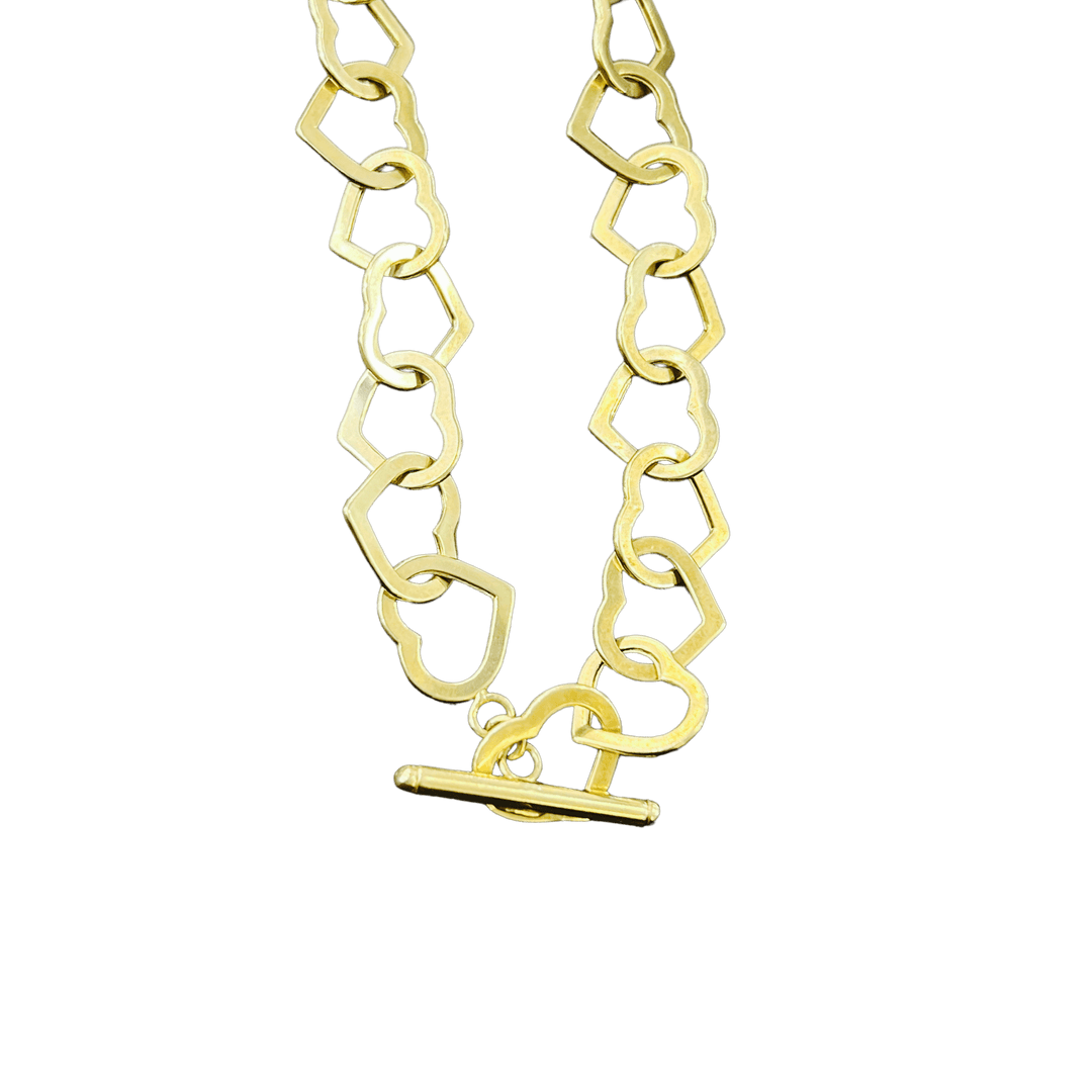 Heart Link Toggle Necklace - Michelle the Jeweler