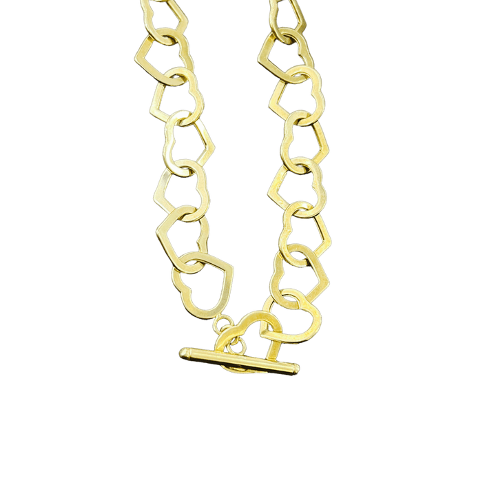 Heart Link Toggle Necklace - Michelle the Jeweler