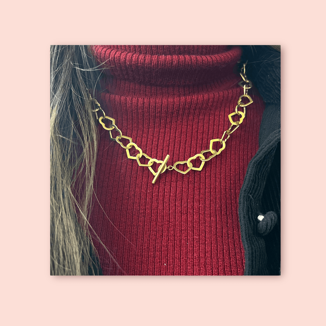 Heart Link Toggle Necklace - Michelle the Jeweler