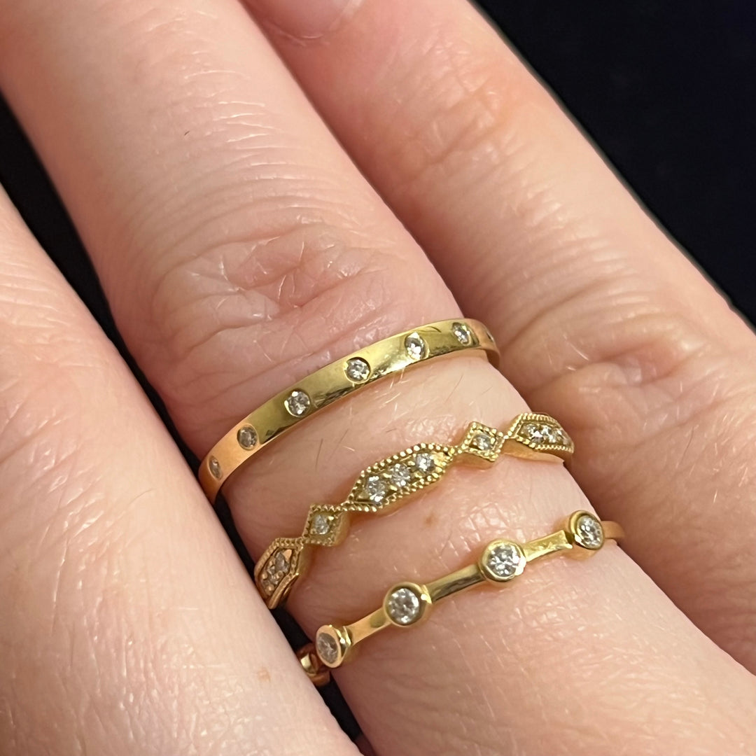 Diamond Stacking Ring (SET OF 3)