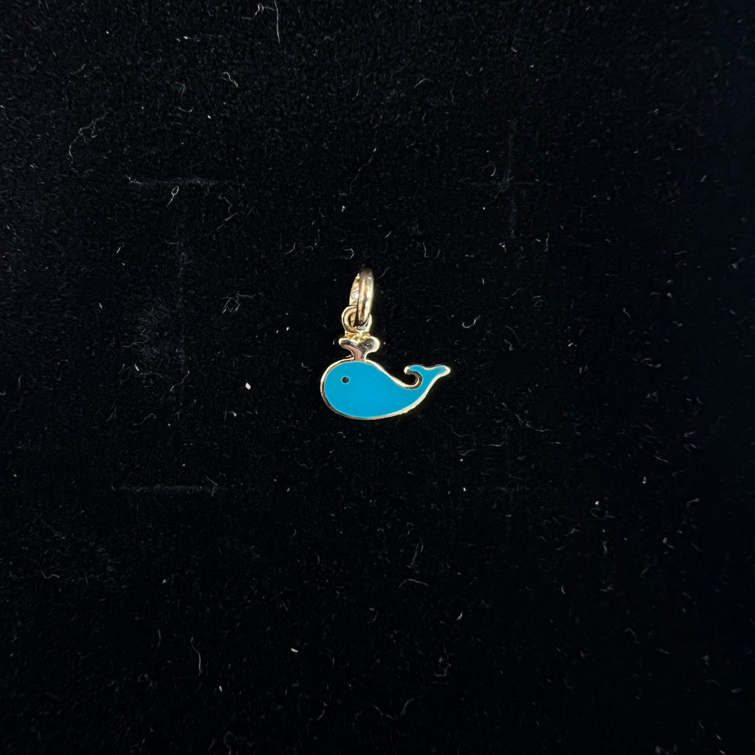 Mini Blue Whale Charm