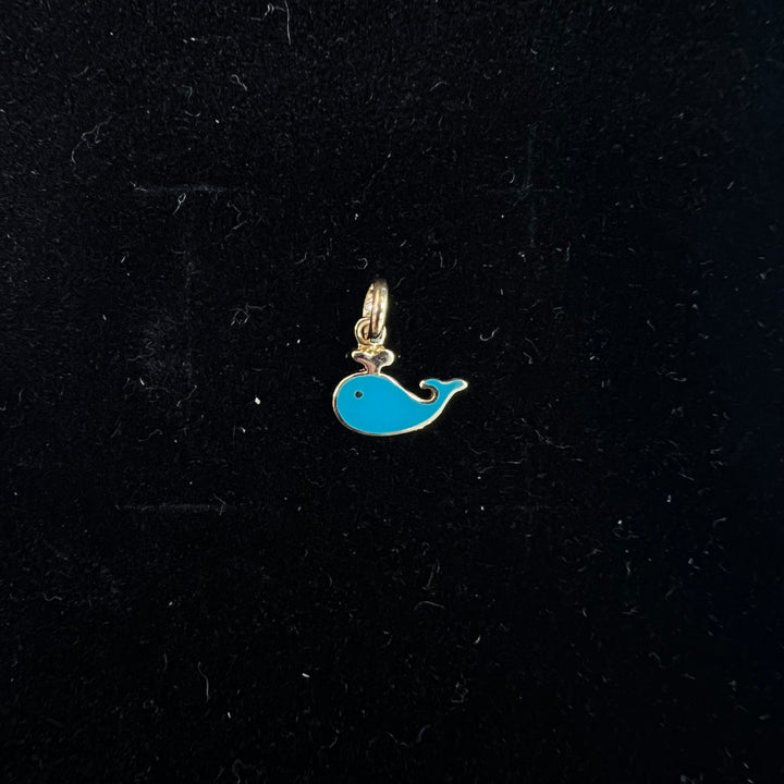 Mini Blue Whale Charm