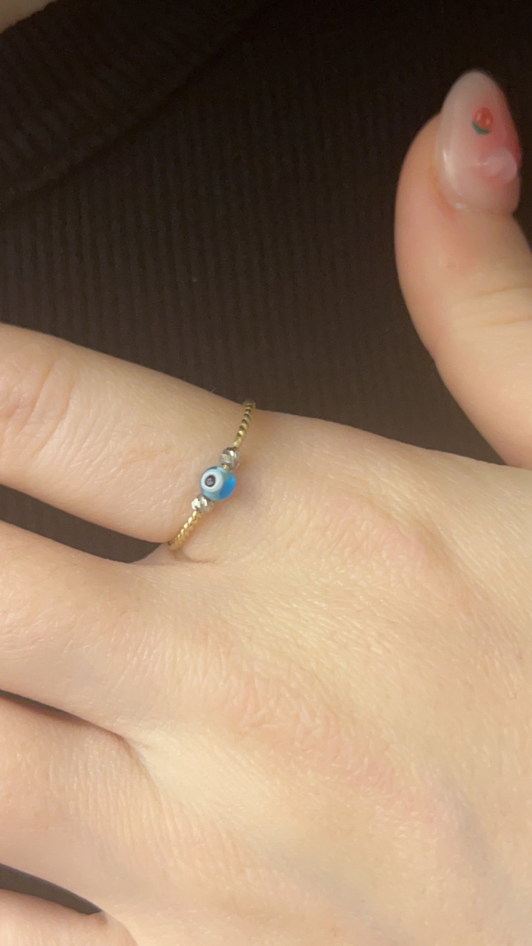 Blue Evil Eye Ring