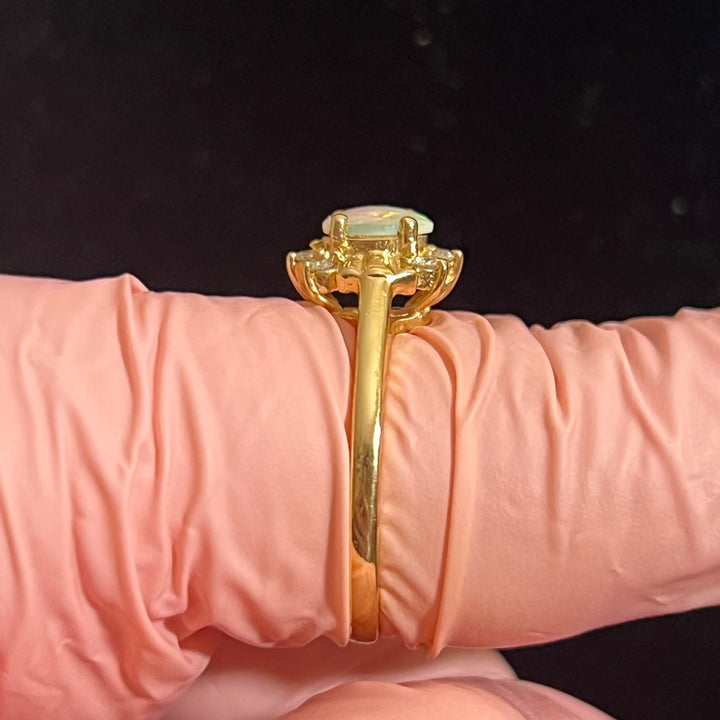 Vintage Marquise Fire Opal Ring