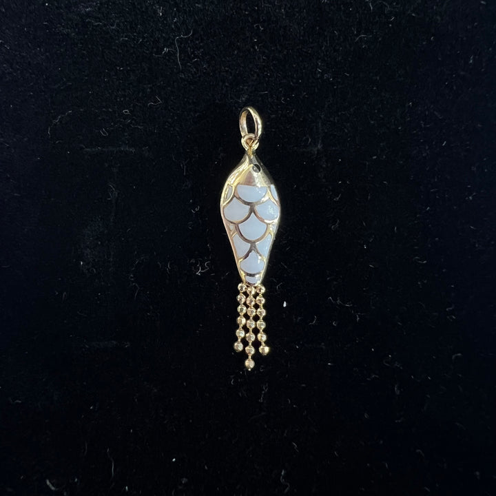 Lucky White Koi Fish Charm