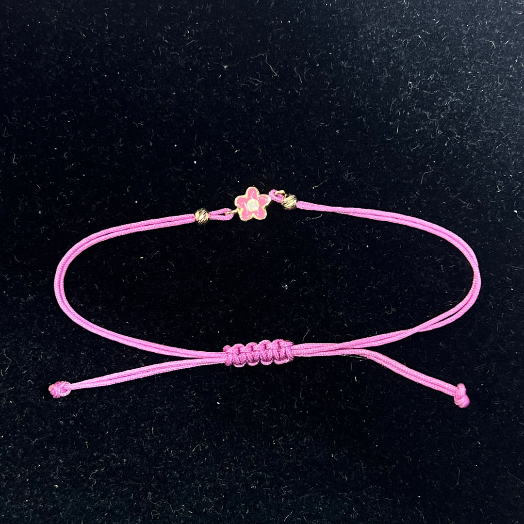 Mini Pink Flower Bracelet