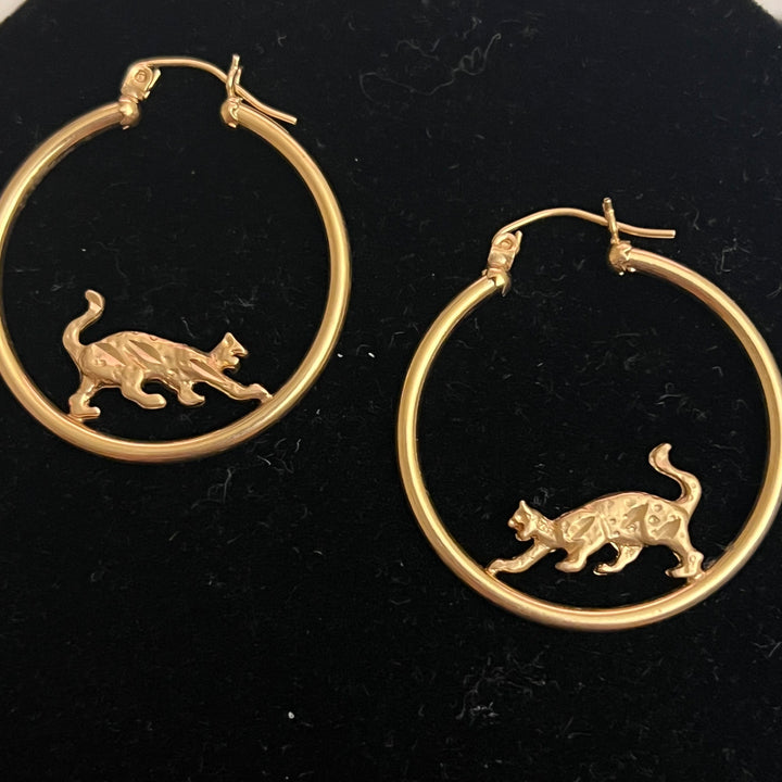 Vintage Cat Hoops