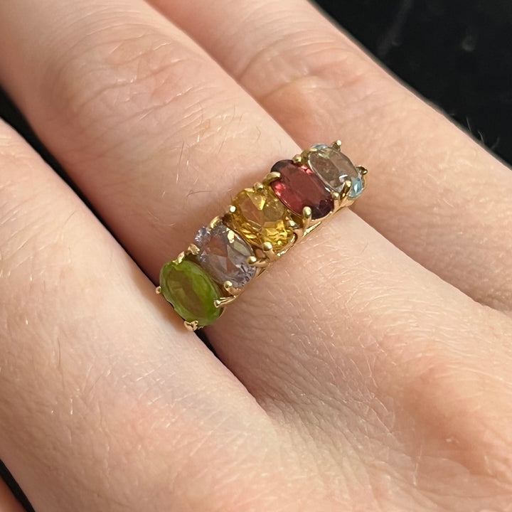 Rainbow Oval Ring