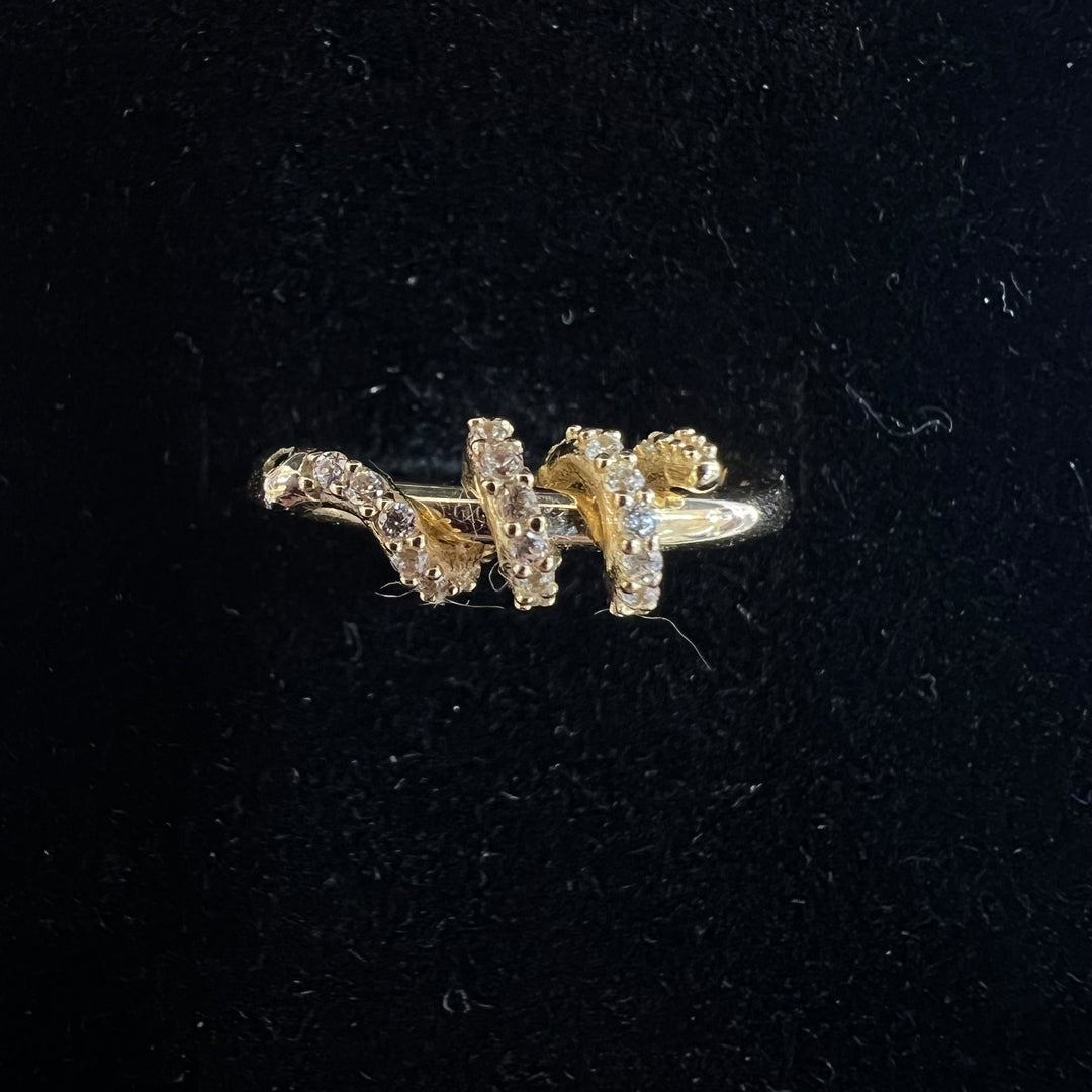 Snake Wrap Ring (CZ)