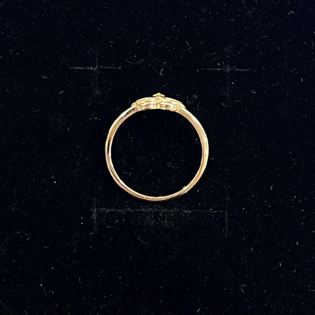 Dainty Lotus Ring (CZ)