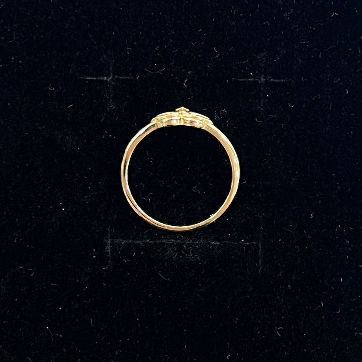 Dainty Lotus Ring (CZ)