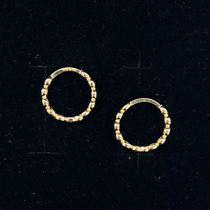 Medium Mirror Huggies (CZ)