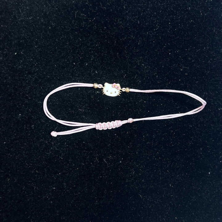 HK Pink Rope Bracelet