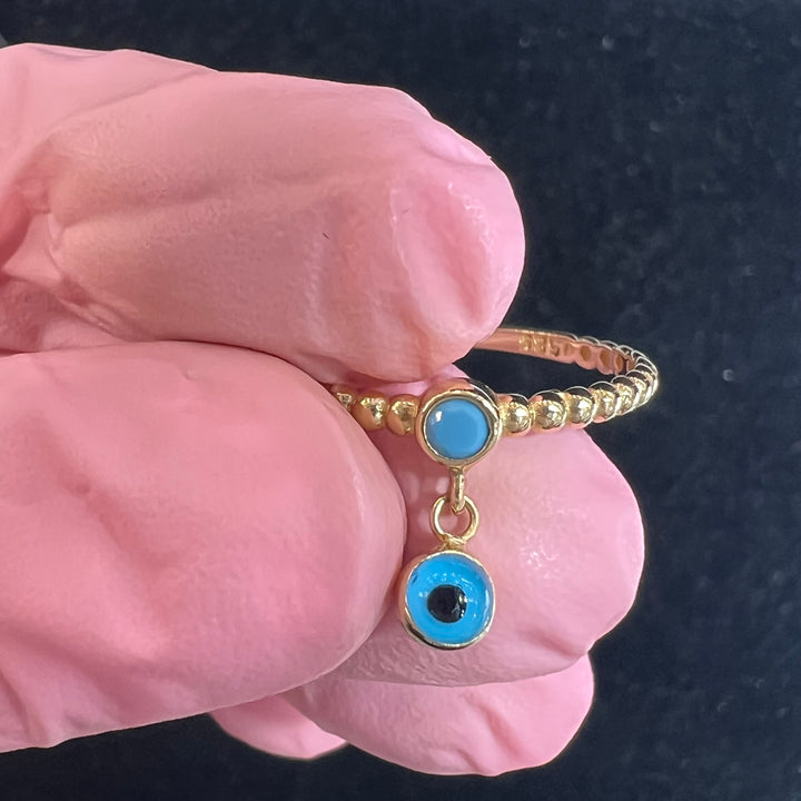 Dangle Evil Eye Ring