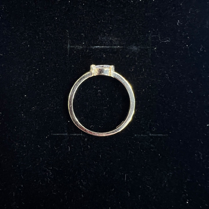 Slim East West Marquise Stacking Ring (CZ)