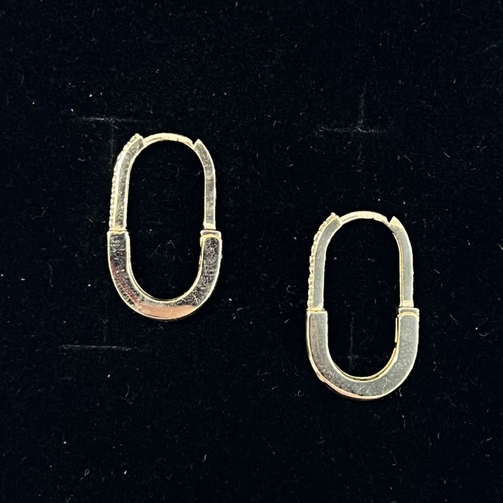 Medium Safety Pin Huggies (CZ)