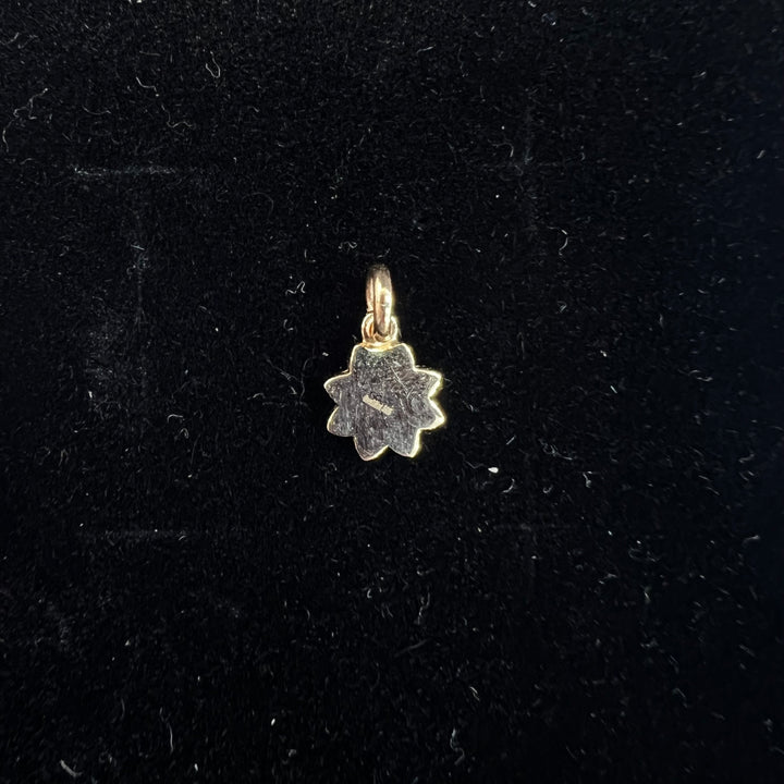 Mini Pink and White Flower Charm