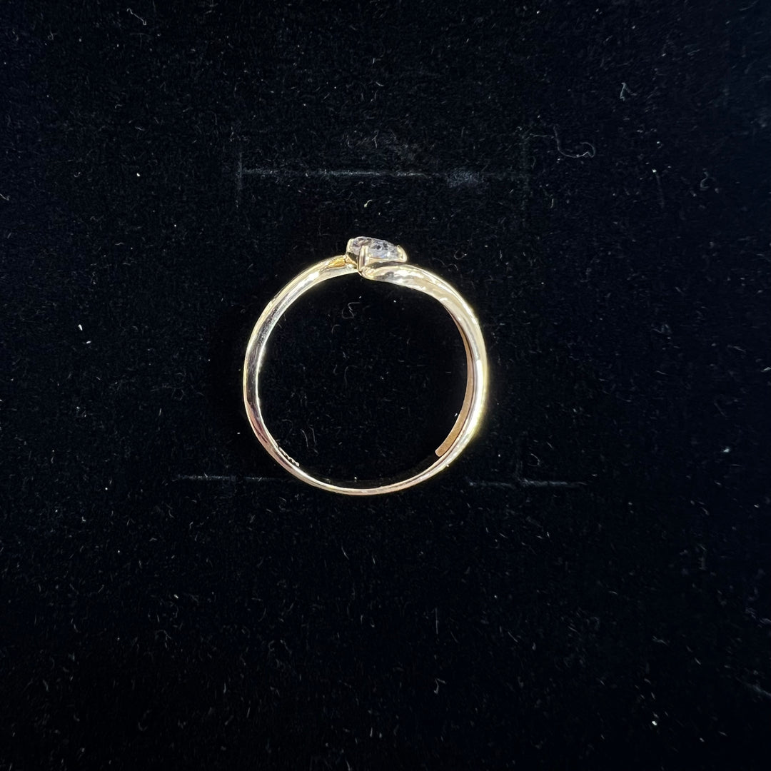 Wave Oval Solitaire Ring