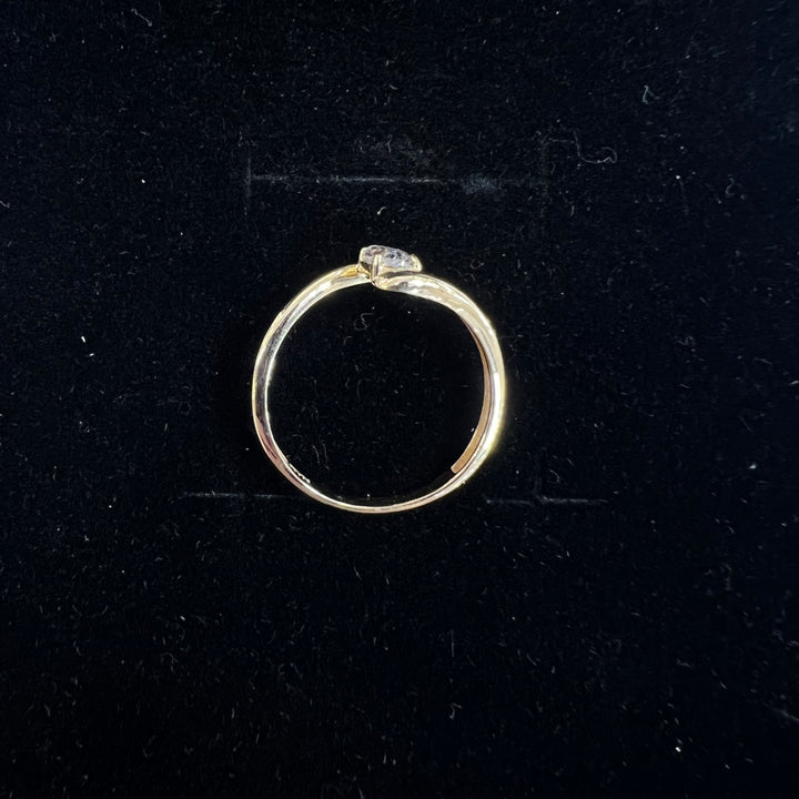 Wave Oval Solitaire Ring