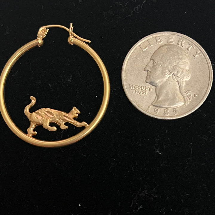 Vintage Cat Hoops