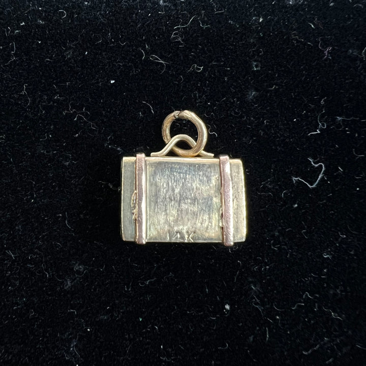 Vintage Suitcase Charm