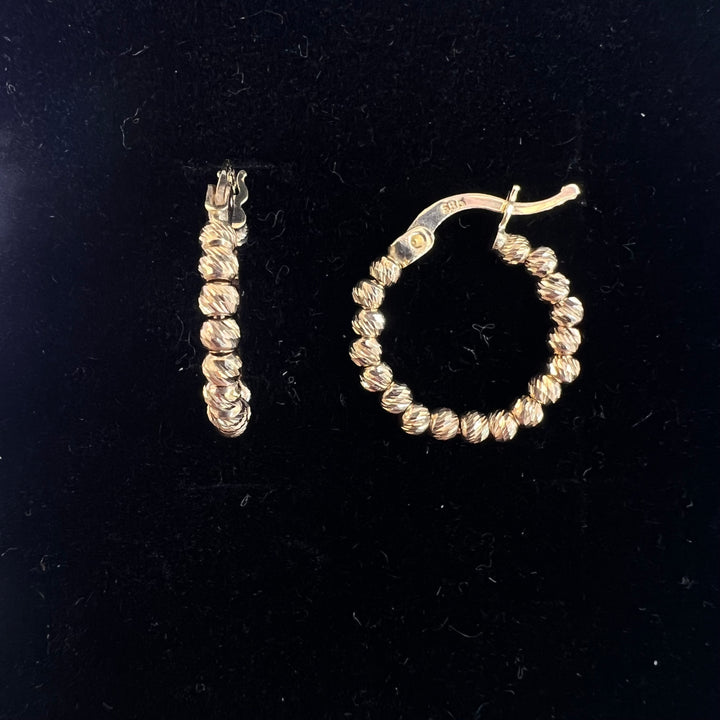 Small Beaded Hoops (RESTOCK)