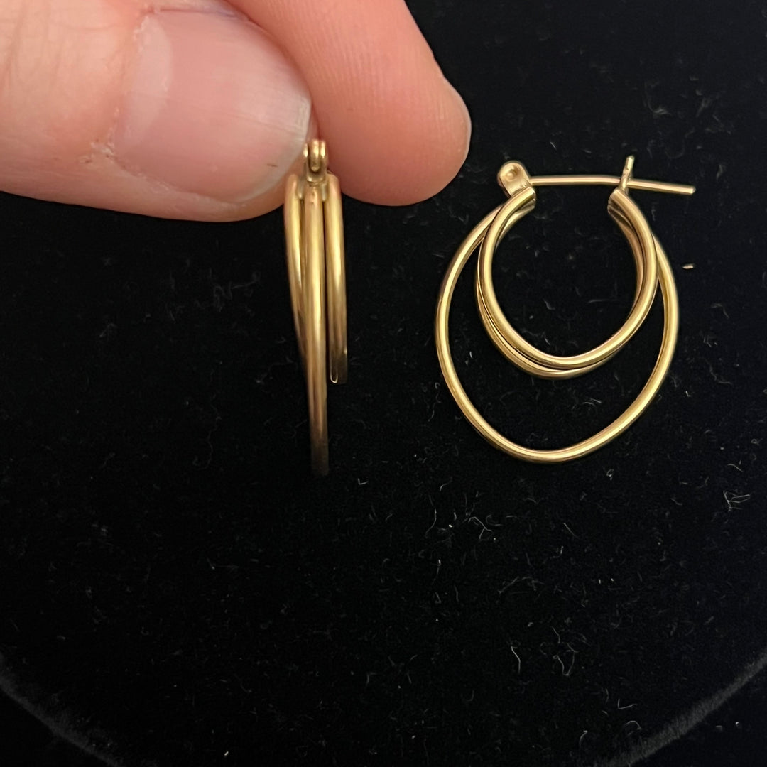 Triple Oval Hoops