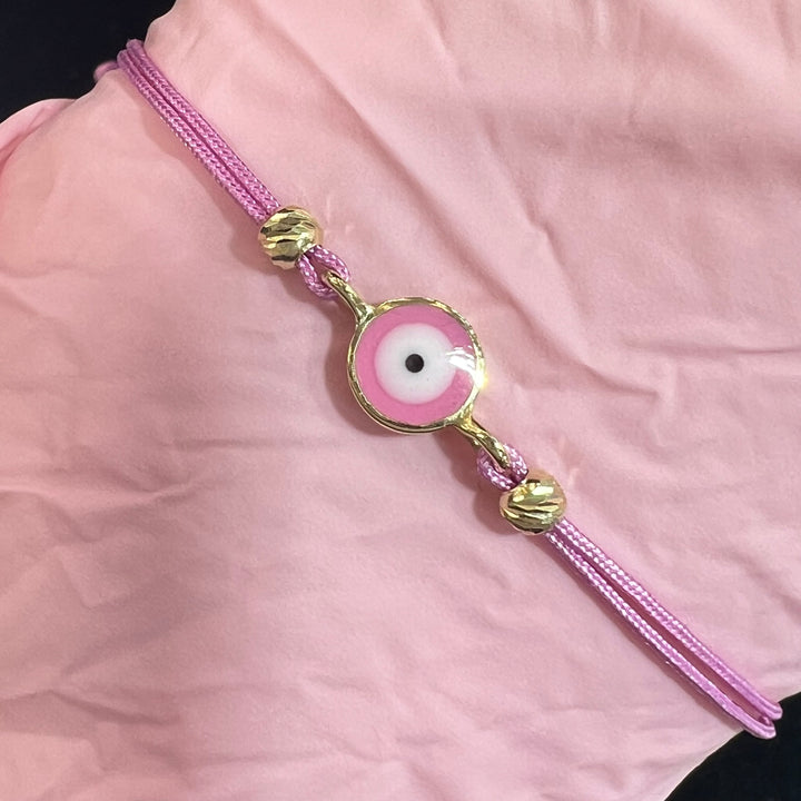 Mini Pink Evil Eye Bracelet