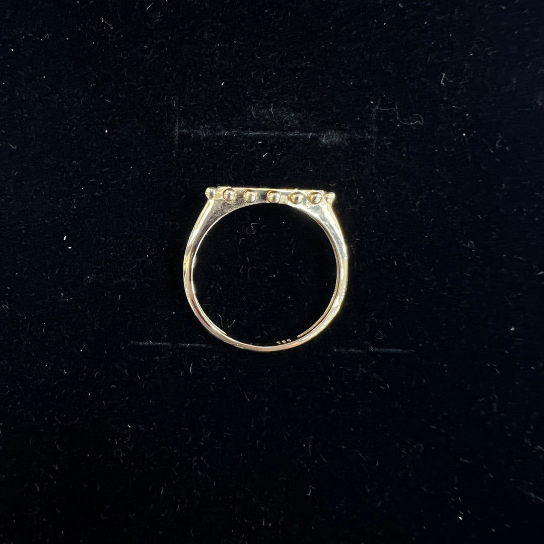 Milgrain Evil Eye Signet Ring