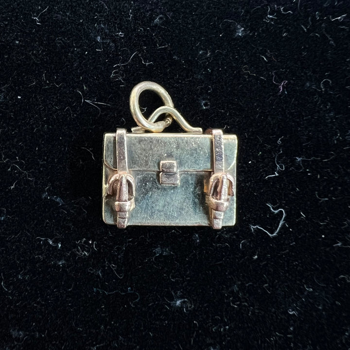 Vintage Suitcase Charm