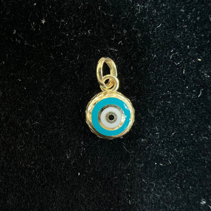 Turquoise/Pink Evil Eye Charm