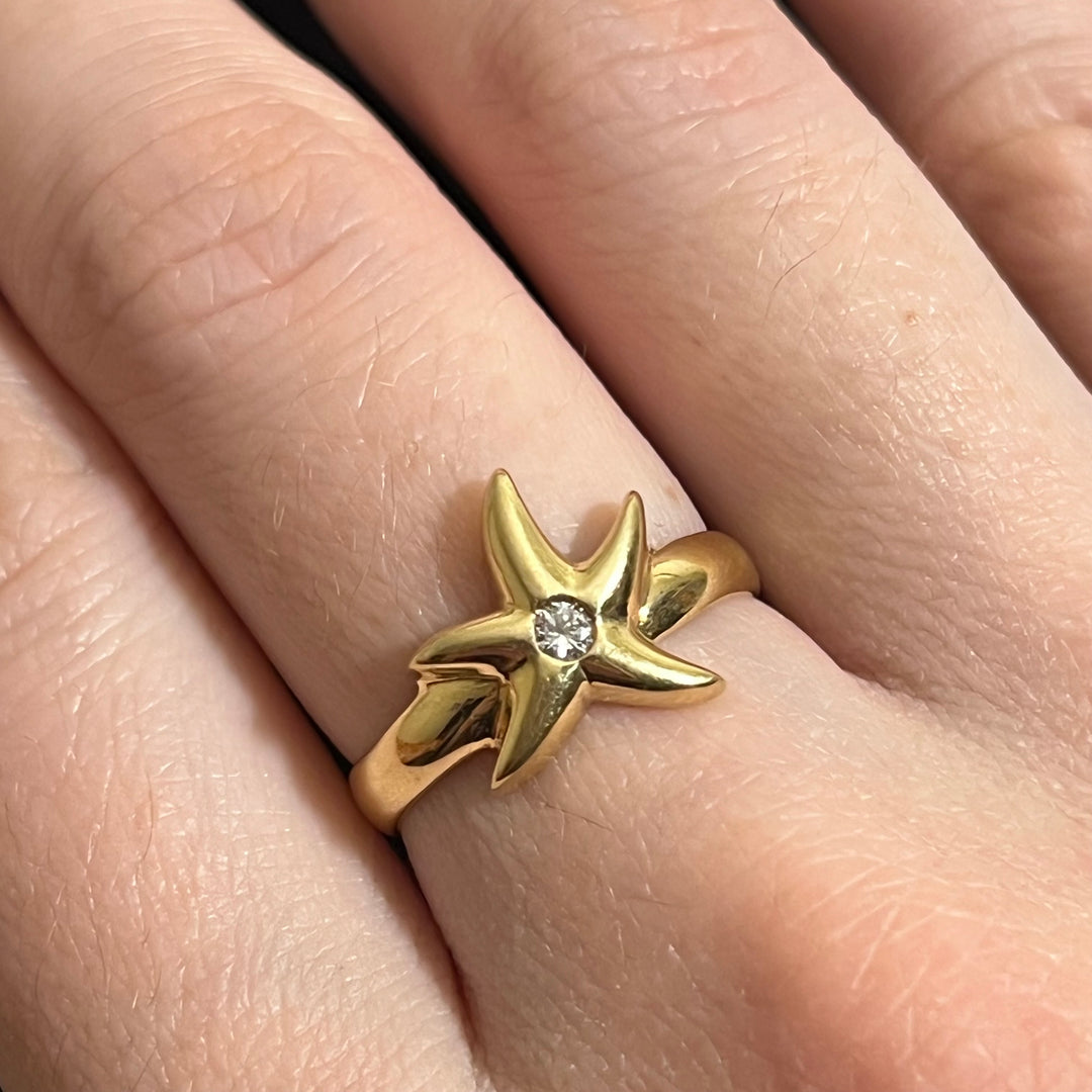 Vintage Diamond Star Ring