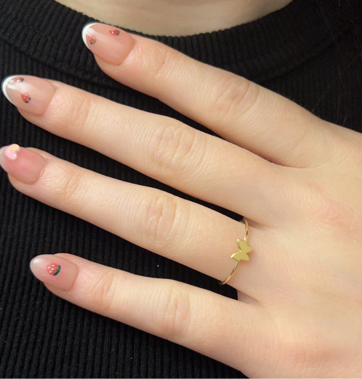 Dainty Butterfly Ring