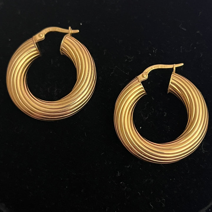 Jumbo Striped Hoops