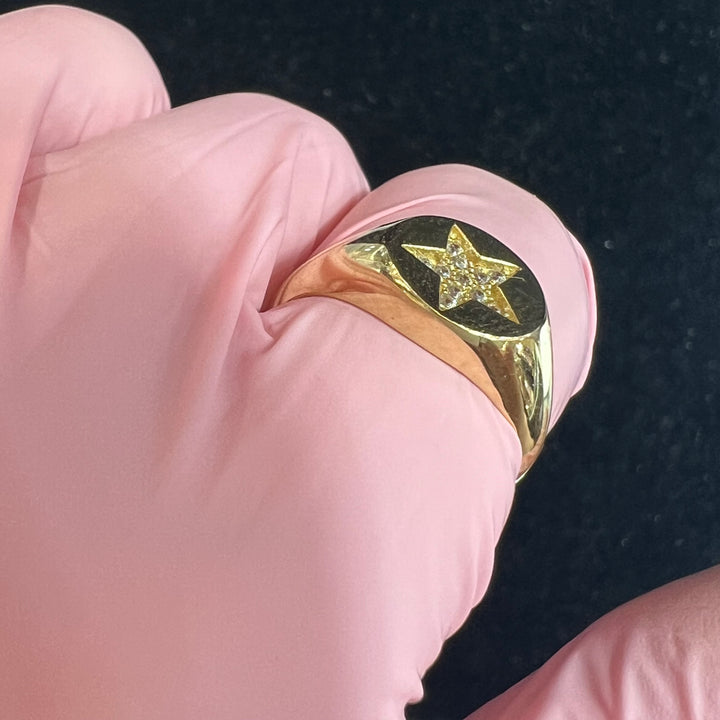 Star Signet Ring (CZ)