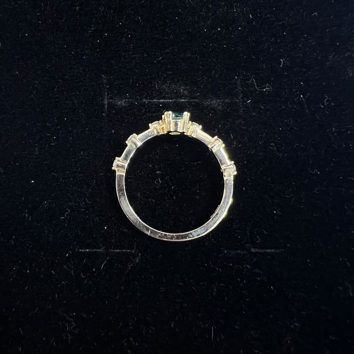 Dainty Oval Solitaire Ring (CZ)