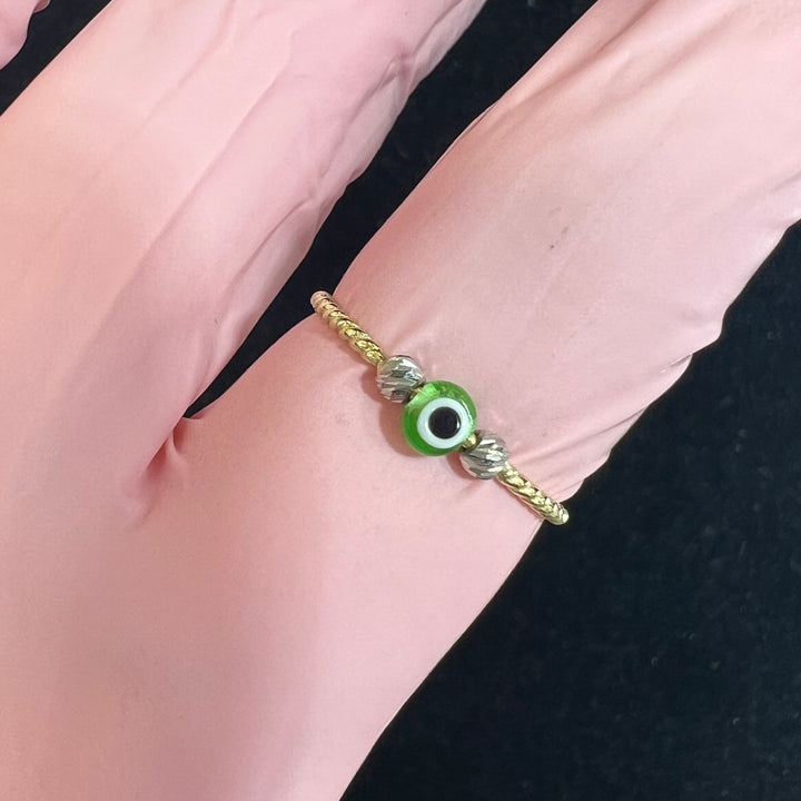 Green Evil Eye Ring