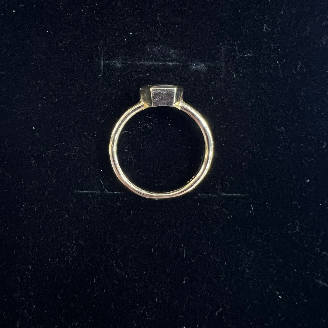 Hexagonal Bezel Solitaire Ring (CZ)