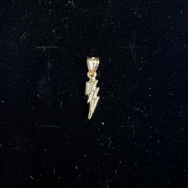 Small Puffed Lightning Bolt Charm