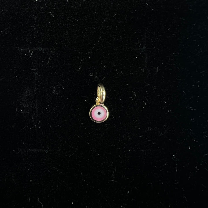 Mini Pink Evil Eye Charm (RESTOCK)
